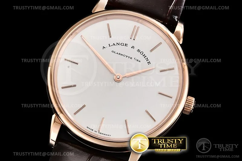 AS044 - Saxonia Thin 40mm RG/LE Rose Gold SVF A2892
