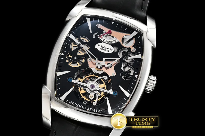 PAR018A - Kalpa Hebdomadaire Tourbillon SS/LE Blk Asia HW Tourb