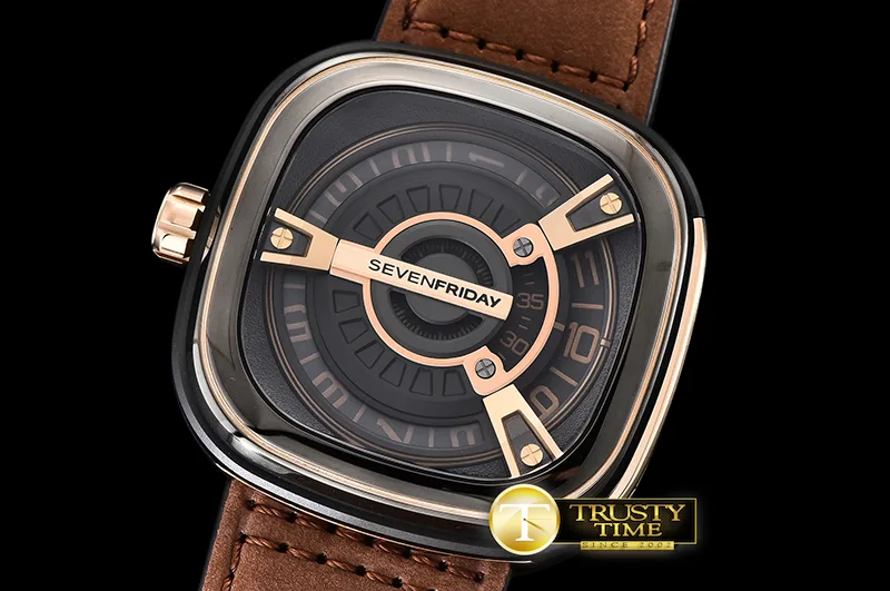 SF028 - SevenFriday M2/02 Automatic PVD/LE Black Jap Miyota
