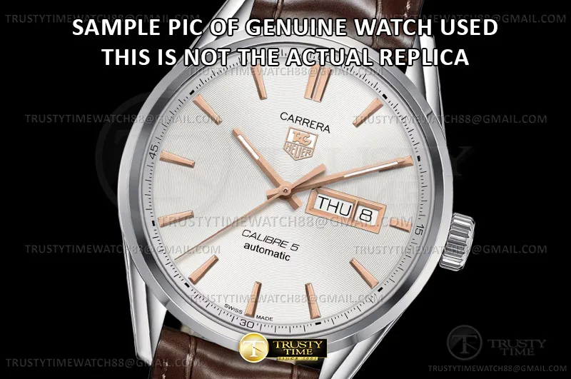 TAG0393D - Carrera Calibre 5 41mm SS/LE Silv/RG XTF SW220-1