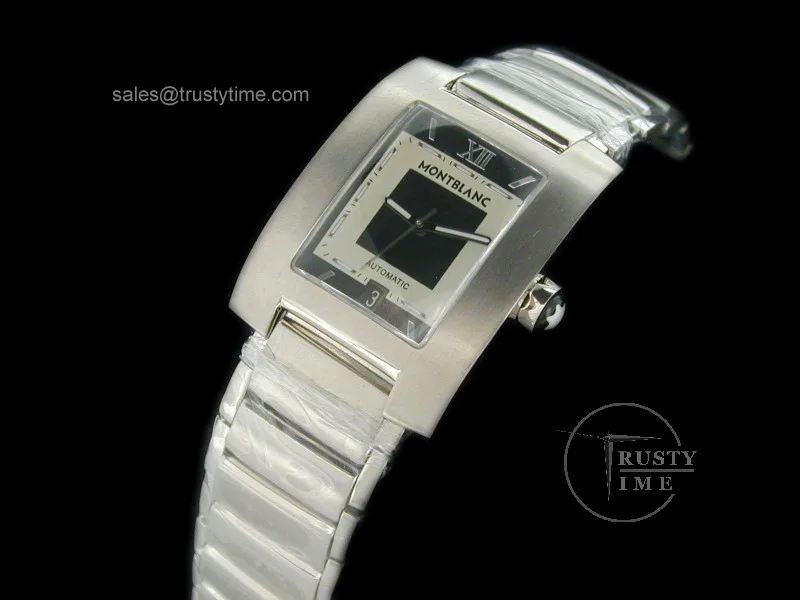MB006B - Profile Mens Tutone Wht/Blk SS - Swiss ETA 2836