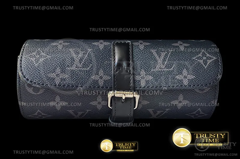 LVACC004B - LV Men Watch Roll Monogram Black