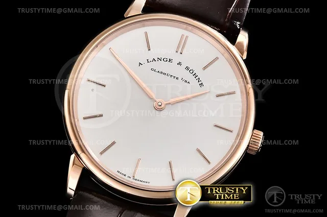 AS044 - Saxonia Thin 40mm RG/LE Rose Gold SVF A2892