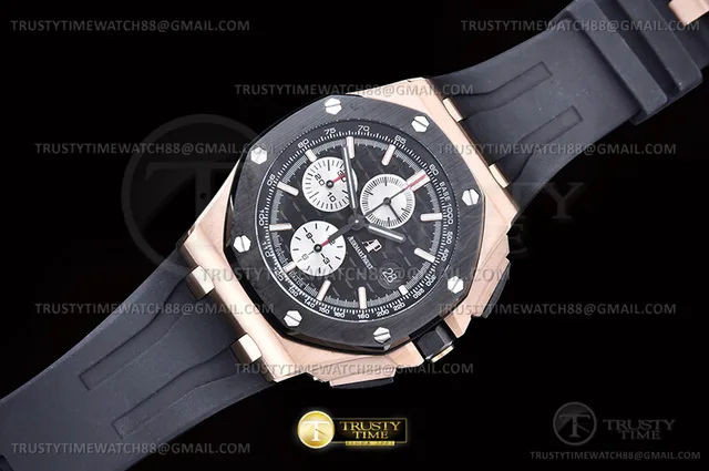 AP0980C - AP ROO Chrono 26400RO Cer RG/RU Black JF A3126 Mod — photo 5