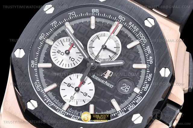 AP0980C - AP ROO Chrono 26400RO Cer RG/RU Black JF A3126 Mod — photo 6