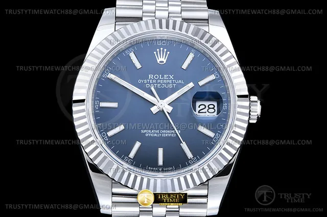 R2DJ0536B - DJ2 41mm Wt Jub Flt SS/SS Blue/Stk VSF V2s VS3235v2 — photo 3