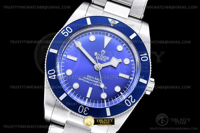 TUD134 - Black Bay Fifty Four 37mm Oys Rvt SS/SS Blue ZF A2824
