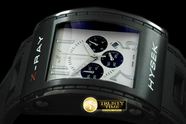 HY010A - X Ray Chronograph PVD/RU White Jap Quartz — photo 3