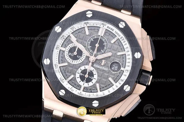 AP0980D - AP ROO Chrono 26400RO Cer RG/RU Grey JF A3126 Mod